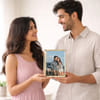 Shop Personalized Radiant Love Golden Metal Photo Frame