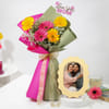 Personalized Radiant Love Mother's Day Bouquet Combo