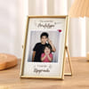 Personalized Raksha Bandhan Memory Gold Metal Frame