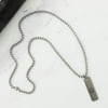 Buy Personalized Rectangle Pendant - Silver Grey
