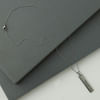 Gift Personalized Rectangle Pendant - Silver Grey