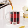 Gift Personalized Red Plaid Desk Essentials Hamper