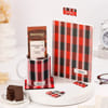Personalized Red Plaid Desk Essentials Hamper