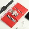 Buy Personalized Red Wallet with Key Chain Holder