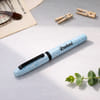 Personalized Rollerball Pen with Blue Marble Design