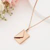 Shop Personalized Rose Gold Envelope Pendant