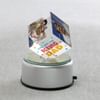 Gift Personalized Rotating Crystal Cube with LED for Dad