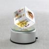 Gift Personalized Rotating LED Crystal Cube for Grandparents