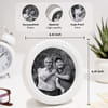 Gift Personalized Round Wooden Photo Frame for Father's Day