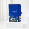Personalized Royal Blue Floral Notebook Online