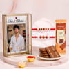 Personalized Rudraksha Blessings Rakhi Gift Set
