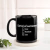 Buy Personalized Sarcasm Leo Black Coffee Mug