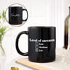 Personalized Sarcasm Leo Black Coffee Mug