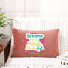Gift Personalized Sarcastic Art Pink Velvet Pillow
