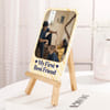 Buy Personalized Sibling Bestie Frame with Wooden Stand for Rakhi