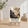 Personalized Sibling Bestie Frame with Wooden Stand for Rakhi