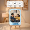 Gift Personalized Sibling Duo Frame with Wooden Stand for Rakhi