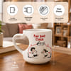 Gift Personalized Sibling Far But Close Heart Mug