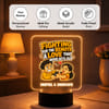 Gift Personalized Sibling Fighting Over Remote Acrylic Stand For Rakhi