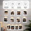 Gift Personalized Sibling Memories LED Photo String