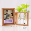 Buy Personalized Sibling Photo Frame with Test Tube Planter