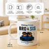 Gift Personalized Sibling Prime Bro & Sis Coffee Mug for Rakhi