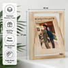 Gift Personalized Sibling Rotating Photo Frame for Rakhi