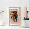 Personalized Sibling Rotating Photo Frame for Rakhi Online