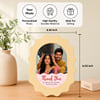 Gift Personalized Sibling Scallop Frame for Bhai Dooj