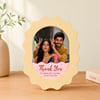 Personalized Sibling Scallop Frame for Bhai Dooj