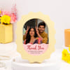 Buy Personalized Sibling Scallop Frame for Rakhi