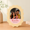 Personalized Sibling Scallop Frame for Rakhi