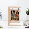 Shop Personalized Sibling Wooden Photo Holder for Bhai Dooj