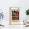 Buy Personalized Sibling Wooden Photo Holder for Rakhi