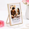Shop Personalized Siblings Gold Finish Frame for Rakhi