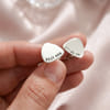 Gift Personalized Silver Cufflinks for Father's Day