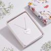Shop Personalized Silver Finish Heart Pendant Valentine's Day Gift