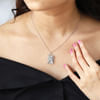 Gift Personalized Silver Love Envelope Pendant