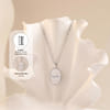 Buy Personalized Silver Oval Name Necklace