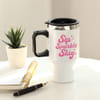 Shop Personalized Sip Sparkle Slay Travel Mug