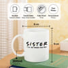 Buy Personalized Sister Coffee Mug Coaster Set For Rakhi