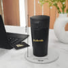 Shop Personalized Sleek Black Bottle & Diary Gift Set for Dad
