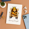 Personalized Sleepy Lion Notebook
