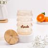 Buy Personalized Spiral Glass Tumbler With Bamboo Lid And Straw