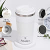 Gift Personalized Stainless Steel White Tumbler - 510 ML