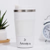Personalized Stainless Steel White Tumbler - 510 ML