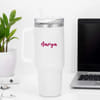 Shop Personalized Stay Iconic and Hydrated White Tumbler