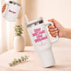 Personalized Stay Iconic and Hydrated White Tumbler