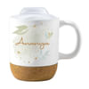 Gift Personalized Stylish Cork Base Ceramic Mug