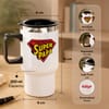 Gift Personalized Super Papa Travel Mug